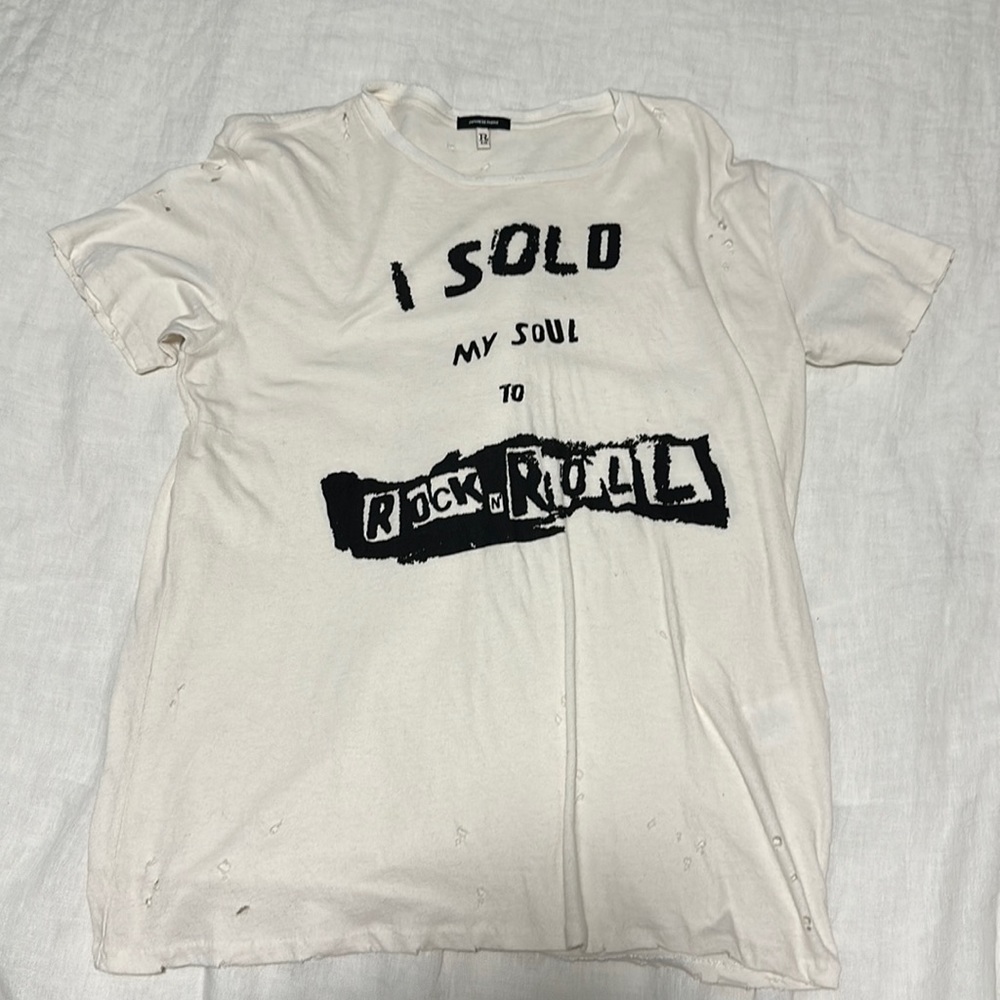 R13 I Sold My Soul Tee XS NWOT